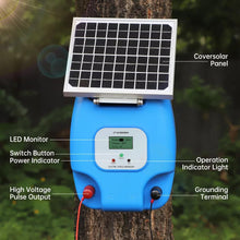 Load image into Gallery viewer, Solar Electric Fence Charger