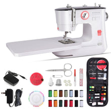 Load image into Gallery viewer, Electric Portable Sewing Machine for Beginners, 12 Built in Stitches with Extension Table