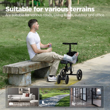 Load image into Gallery viewer, Knee Scooter Foldable Walker for Foot Surgery Adult Crutch Alternative