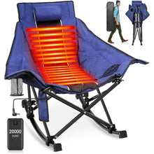 Load image into Gallery viewer, Oversized Heated Rocking Camping Chair
