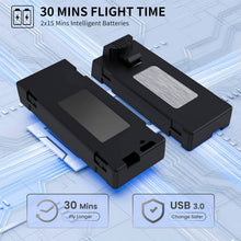 Load image into Gallery viewer, 4K FPV Drone with Dual Camera, Brushless Motor, 2 Batteries, Optical Flow RC Quadcopter