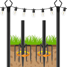 Load image into Gallery viewer, String Light Poles