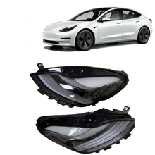 Load image into Gallery viewer, 2021-2023 Tesla Model 3 LED Matrix Headlights - Projector Lens Assembly, Left Driver & Right Passenger Side Pair, Direct OEM Replacement