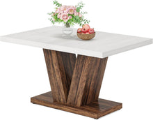 Load image into Gallery viewer, Rustic Farmhouse Dining Table Set for 6