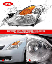 Load image into Gallery viewer, 2007-2009 Nissan Altima Sedan Factory Style Chrome Headlights, Complete Pair (Left + Right)