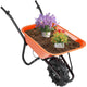 Electric Battery Powered Wheelbarrow, 330 lb Capacity Motorized Dump Cart with 7 km/h Speed for Yard Construction Use