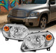 2006 to 2011 Chevrolet HHR Halogen Headlights, Crystal Clear Lens Chrome Housing, Left Driver & Right Passenger Side Pair, Direct OEM Fit