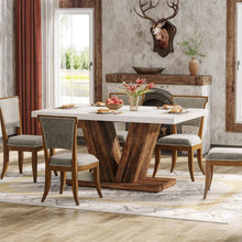 Load image into Gallery viewer, Rustic Farmhouse Dining Table Set for 6