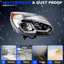 Load image into Gallery viewer, 2016-2017 Chevrolet Equinox Halogen Headlights, Crystal Clear Lens Assembly with Bulbs, Left & Right Side Pair, Direct OEM Fit