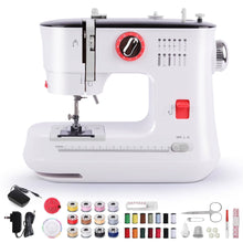 Load image into Gallery viewer, Electric Portable Sewing Machine for Beginners, 12 Built in Stitches with Extension Table