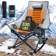 Load image into Gallery viewer, Oversized Heated Rocking Camping Chair