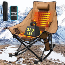 Load image into Gallery viewer, Oversized Heated Rocking Camping Chair