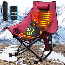 Load image into Gallery viewer, Oversized Heated Rocking Camping Chair