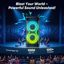 Load image into Gallery viewer, Portable Party Speaker With Loud Sound And Microphone Jack