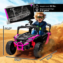 Load image into Gallery viewer, Kids Ride On Truck With Dual Motors For 3-8 Boys Girls