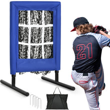 Load image into Gallery viewer, 9 Hole Portable Baseball Pitching Net With Strike Zone