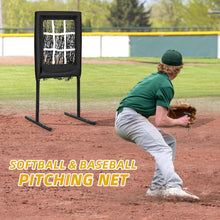 Load image into Gallery viewer, 9 Hole Portable Baseball Pitching Net With Strike Zone