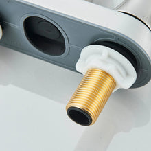 Load image into Gallery viewer, Bathroom Sink Faucet Brushed Nickel, 3 Hole 4 In Centerset Vanity Mixer with Drain