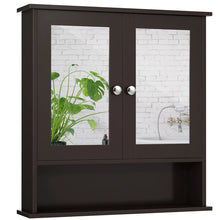 Load image into Gallery viewer, Wall Mounted Medicine Cabinet with Mirror, Black Bathroom Storage Cabinet for Vanity Organization