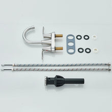 Load image into Gallery viewer, Bathroom Sink Faucet Brushed Nickel, 3 Hole 4 In Centerset Vanity Mixer with Drain
