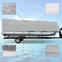 Load image into Gallery viewer, Heavy duty Trailerable Pontoon boat storage cover Fits 21' to 24' L
