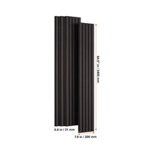Load image into Gallery viewer, 4 Pcs Acoustic Wood Wall Slat Panels 7.9"x94.5" Sound Absorbing