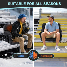Load image into Gallery viewer, Heated Stadium Seat with Back Support