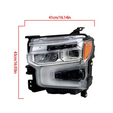 Load image into Gallery viewer, 2022 to 2024 Chevrolet Silverado 1500 LTZ RST Full LED Headlights, Direct OE Replacement, Left & Right Side Pair, Chrome Housing