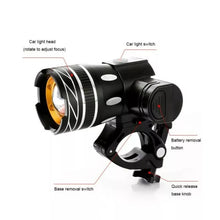 Load image into Gallery viewer, 20000LM Rechargeable LED Bicycle Lights Front & Rear Bike Lamp Set