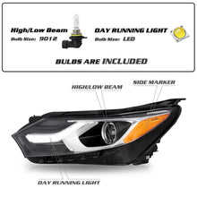 Load image into Gallery viewer, 2018-2020 Chevy Equinox Factory Style Headlights, Halogen Projector with LED DRL (Pair: Left + Right)