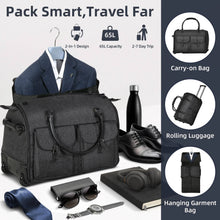 Load image into Gallery viewer, Garment Bag Carry on with Wheels