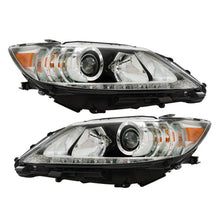Load image into Gallery viewer, 2013 to 2015 Lexus ES300h & ES350 HID Headlights, Chrome Housing Clear Lens, Left Driver & Right Passenger Side Pair, Direct OEM Fit