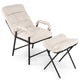 Ottoman Accent Chair with Adjustable Backrest