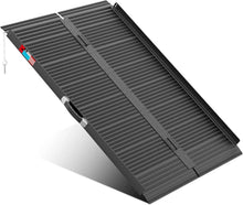 Load image into Gallery viewer, Folding Wheelchair Ramp Aluminum Portable - 600 Lbs Non-Slip Mobility Ramp
