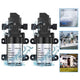 2 Pack 12V Self Priming Electric Water Pump, 130 PSI Sprayer for RV Camper Marine Boat