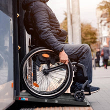 Load image into Gallery viewer, Folding Wheelchair Ramp Aluminum Portable - 600 Lbs Non-Slip Mobility Ramp