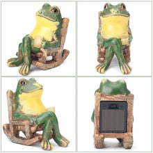 Load image into Gallery viewer, Frog Garden Statue with Light