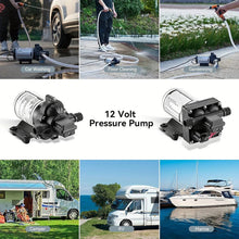 Load image into Gallery viewer, 2 Pack 12V Self Priming Electric Water Pump, 130 PSI Sprayer for RV Camper Marine Boat