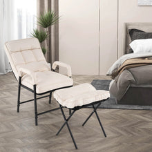 Load image into Gallery viewer, Ottoman Accent Chair with Adjustable Backrest