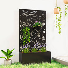 Load image into Gallery viewer, Metal Raised Garden Bed With Trellis