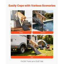 Load image into Gallery viewer, Foldable Outdoor Dog Ramp for Car, 250lb Capacity, Non Slip