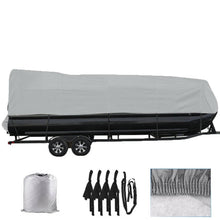 Load image into Gallery viewer, Heavy duty Trailerable Pontoon boat storage cover Fits 21' to 24' L