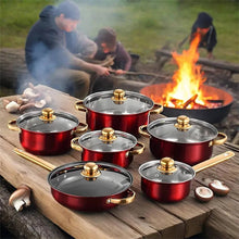 Load image into Gallery viewer, 12 Piece Cookware Set Nonstick Pots and Pans