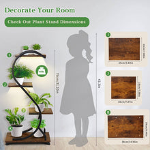 Load image into Gallery viewer, Indoor Plant Stands for Multiple Plants with Lights