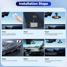 Load image into Gallery viewer, 360° Front and Rear Dash Cam HD 1080P Car Camera