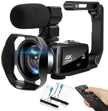 Load image into Gallery viewer, Video Camera Camcorder 4K WiFi 48MP Vlogging Camera for YouTube with Microphone