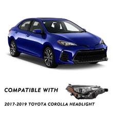 Load image into Gallery viewer, 2017-2019 Toyota Corolla (L, LE, LE Eco) Factory Style Headlights, Complete Pair (Left + Right)
