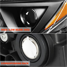 Load image into Gallery viewer, 2016-2018 Toyota RAV4 Black Headlights, Amber Corner Lens Assembly, Left & Right Side Pair, Direct OEM Fit