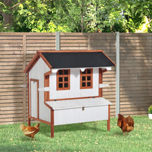 Load image into Gallery viewer, Wooden Chicken Coop With Nesting Box - Hen House Outdoor, Large, Roof, Door