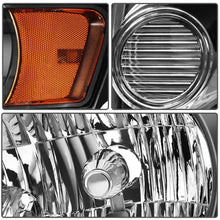 Load image into Gallery viewer, 2008 to 2012 Ford Escape SUV Headlights, Stealth Black Housing Clear Lens Assembly, Left Driver & Right Passenger Side Pair Set, Direct OEM Fit